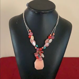 Women’s orange beads necklace